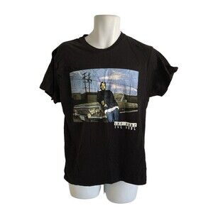 Ice Cube Shirt Black Men's Sz L  Graphic Crew Neck Band T-shirt 90s Rap Hip Hop